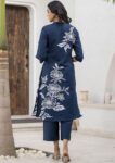 Navy Blue Kurta Pant Set for Women