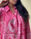 Pink Printed Co-ord Set for Women