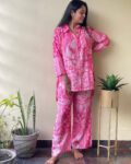 Pink Printed Co-ord Set for Women