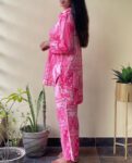 Pink Printed Co-ord Set for Women