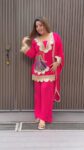 7 Pink Embroidered Kurta Set for Women